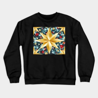 Golden Christmas stars Crewneck Sweatshirt